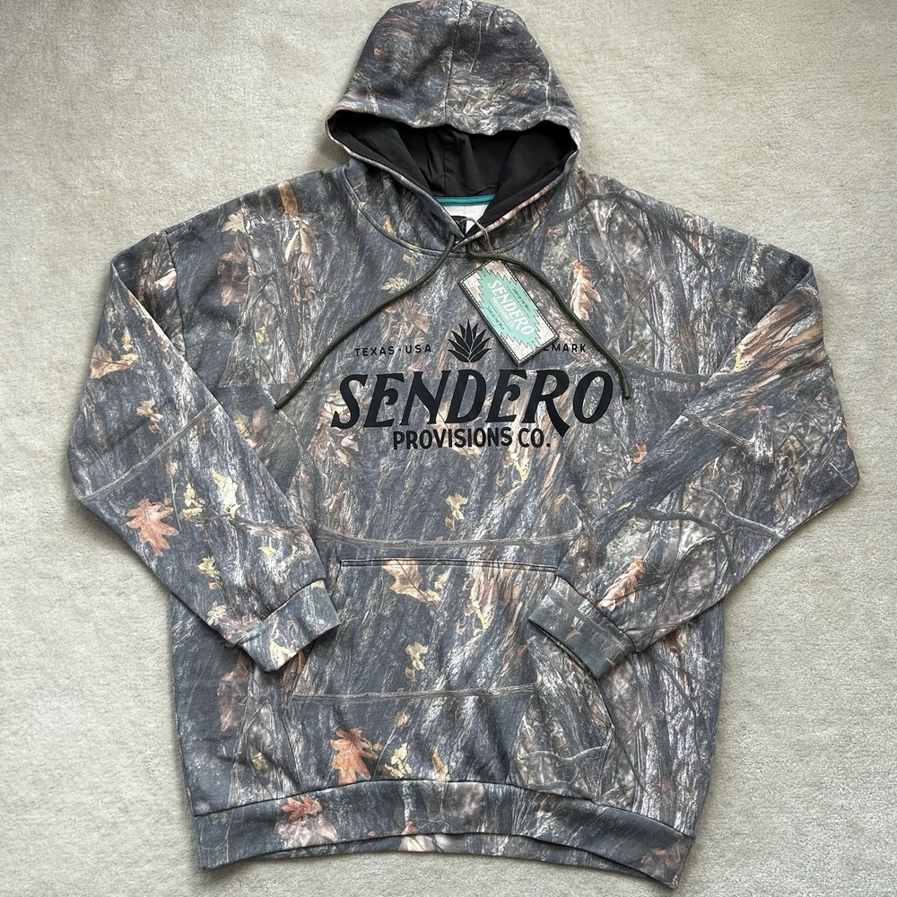 Sendero Provisions Camo Men's Med Hoodie Sweatshirt Texas Oversized